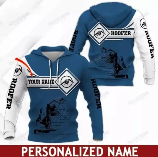 PERSONALIZED ROOFER 3D HOODIE Mother Father Gift All Over Print Us Size