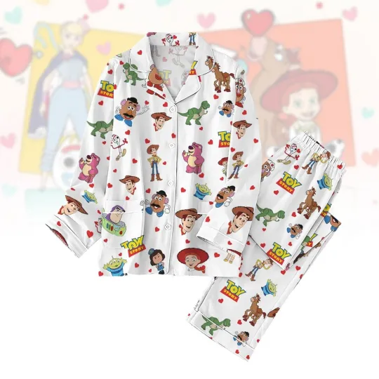Toy Story Pajamas Set, Woody Jessie Buzz Alien Rex Women Pajamas, Disneyland Fam