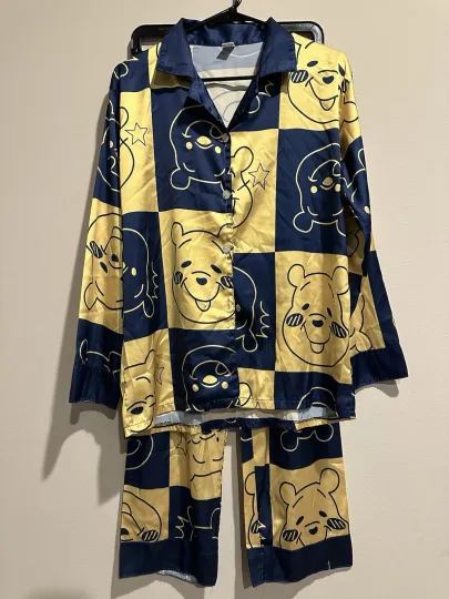 Winnie the Pooh Satin Pajama Set Long Sleeve Disney