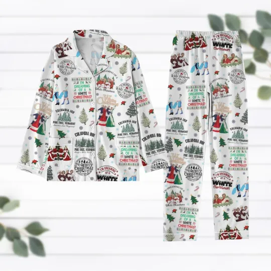 White Christmas Pajamas, White Christmas Movie, Christmas Song Fyjamas, Christma