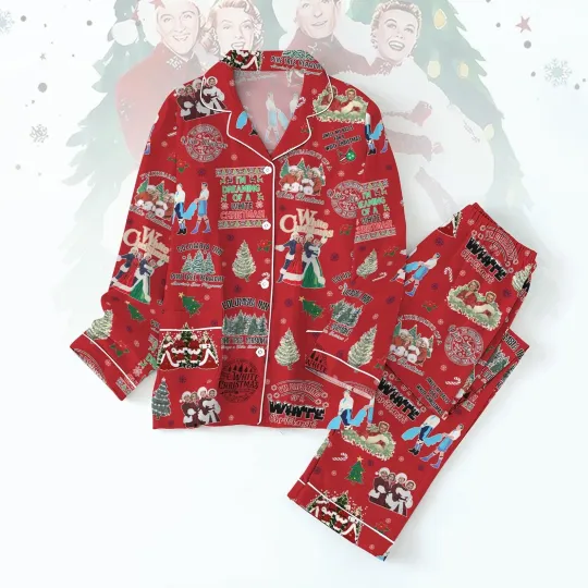 White Christmas Pajamas, White Christmas Movie, Christmas Song Fyjamas, Christma