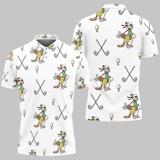 Goofy Dad Golf Polo Shirt, Father's Day Gift, Golf Lovers Short Sleeve Shirt, Dad Birthday Gifts