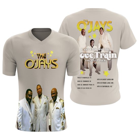 The O Jays – Last Stop On The Love Train The Final Tour 3D T-Shirt