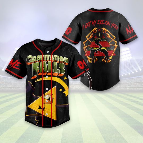 Custom Gravity Falls Mystery Shack Baseball Shirt, Gravity Falls Jersey, Dipper Pines Jersey, Mabel Pines Baseball Shirt, Disney Jersey