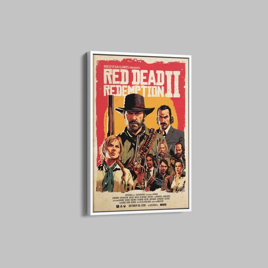 Arthur Morgan & John Marston Wild West Game Posters - Premium Matte Vertical Wall Art