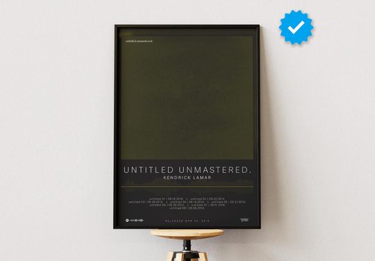 Kendrick Lamar Poster | Album Poster Prints | Wall Decor Posters | Album Cover | Rap Music Poster