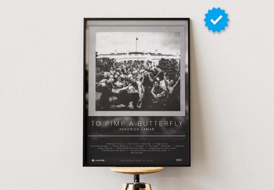 Kendrick Lamar Poster | To Pimp A Butterfly Poster | Album Poster Prints | Wall Decor Posters | Album Cover | Rap Music Poster