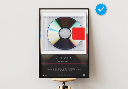 Kanye West Poster | Yeezus Poster | Album Poster Prints | Wall Decor Posters | Album Cover | Rap Music Poster