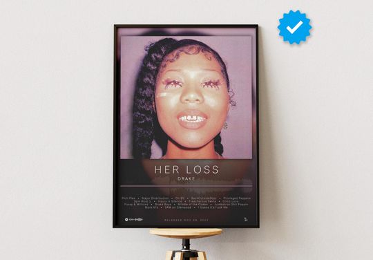 Drake Poster | Her Loss Poster | Album Poster Prints | Wall Decor Posters | Album Cover | Rap Music Poster