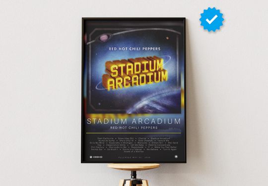 Red Hot Chili Peppers Poster | Stadium Arcadium Poster | Album Poster Prints | Wall Decor Posters | Album Cover | Rock Music Poster