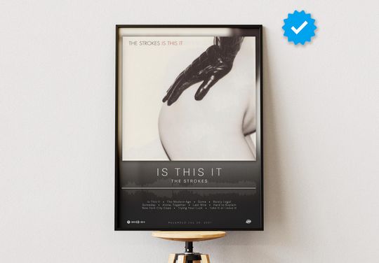 The Strokes Poster | Is This It Poster | Album Poster Prints | Wall Decor Posters | Album Cover | Rock Music Poster