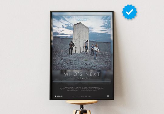 The Who Poster | Who's Next Poster | Album Poster Prints | Wall Decor Posters | Album Cover | Rock Music Poster