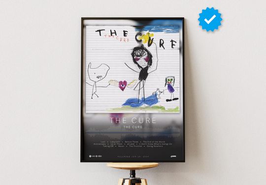 The Cure Poster | The Cure Print | Album Poster Prints | Wall Decor Posters | Album Cover | Rock Music Poster