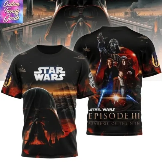 Star Wars Episode III Revenge Of The Sith 3D T-Shirt