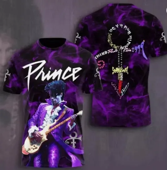 Discover Unisex 3D Prince T-Shirt Prince Singer hot shirt 3d cute gift dad 3d