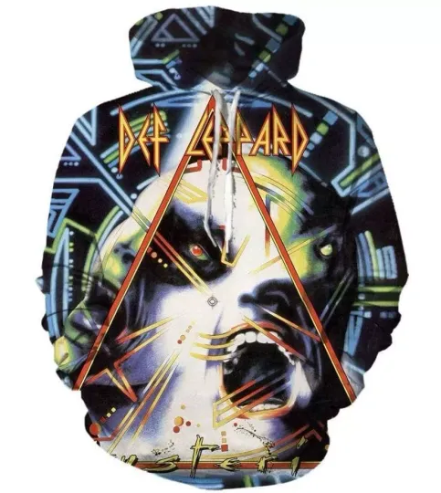 New Hoodie 3D For Fan/Def Leppard-3D Hoodie For Fan