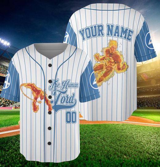 Custom Disney Fantastic Four Baseball Jersey, Kid Youth Adult Jersey, Personalized Superhero Name Number Shirt, Family Comic Fan Gift