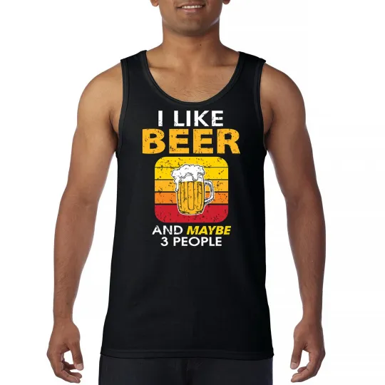 I Like Beer & 3 People Tank Top