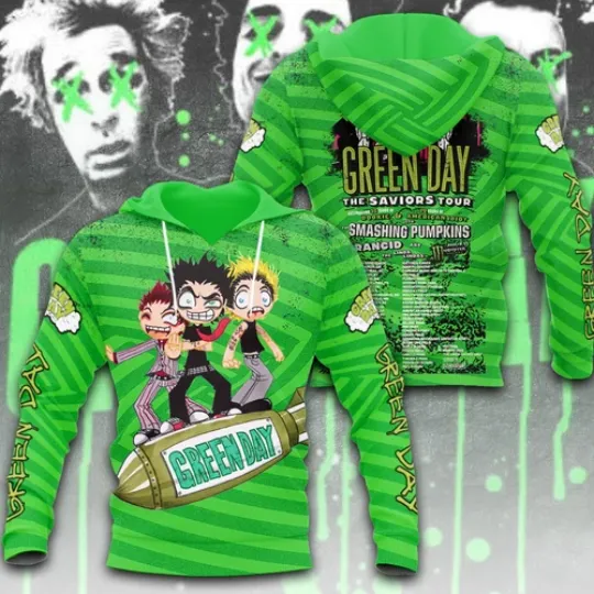 Greenday 3D All Over Printed Hoodie Hoodie 3d - all printed, hot 2025