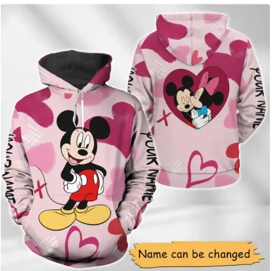 Custom Mickey And Minnie BOY 3D HOODIE HALLOWEEN GIFT CHRISTMAS GIFT BEST PRICE