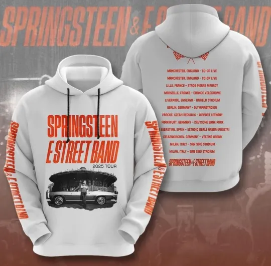 Bruce Springsteen 3D Hoodie All Size for fan new For Music Lover