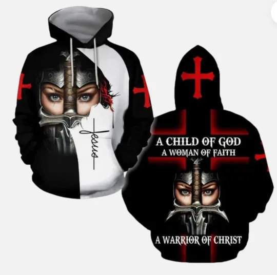 A Child Of God Jesus Cross 3d Hoodie
