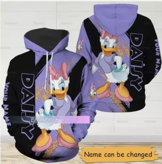 Daisy Duck 3D HOODIE HALLOWEEN GIFT CHRISTMAS GIFT BEST PRICE OVER PRINT US SIZE