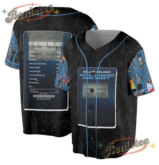 Vintage Billie Eilish Jersey, Inspired by Hit Me Hard and Soft Album