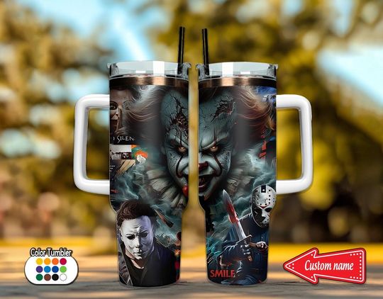 Discover Custom Halloween Movie 40oz Tumbler, Halloween Tumbler , Halloween Movie 40oz Tumbler , Halloween Movies 40 oz Tumbler