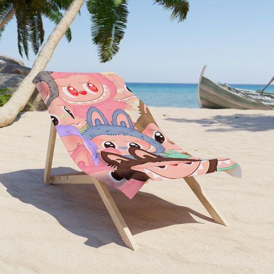 Labubu Beach Towel