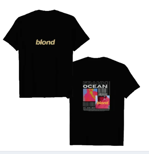 Frank Ocean BLOND Double Sided T Shirts, Blond Album, Frank Ocean Blond