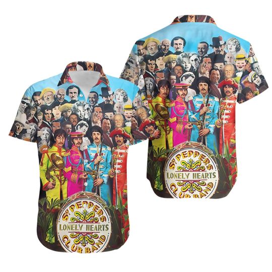 THE BEATLES MUSIC Hawaiian Shirt Beach aloha hawaiian GIFT hawaiian art