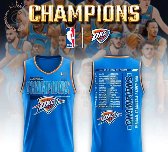 Discover 2024-25 OKC Thunder NBA Basketball Jersey