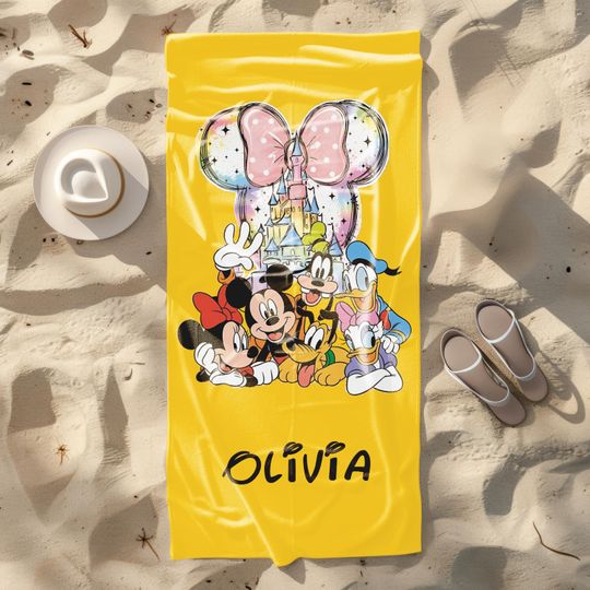 Disney Stitch Towel, Mickey Castle Towel, Dog Lover Towel, Lilo and Stitch Towel, Minnie kids Towel, Magic Kingdom Towel, Disneyland Towel