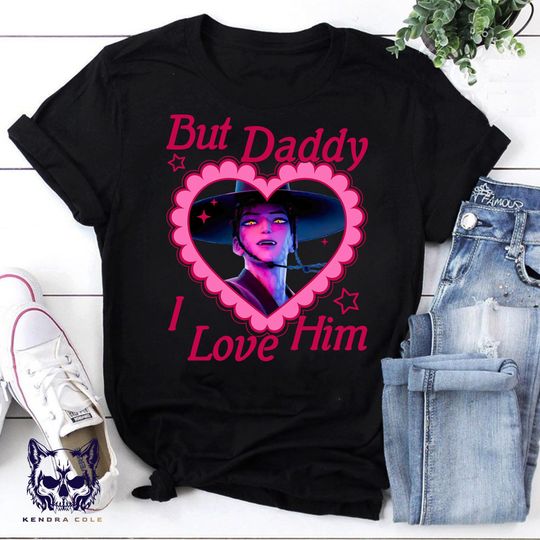 But Daddy I Love Him Abs Saja Shirt - K-Pop Demon Hunter Tee, Korean Fantasy Top, Goth Aesthetic Gift
