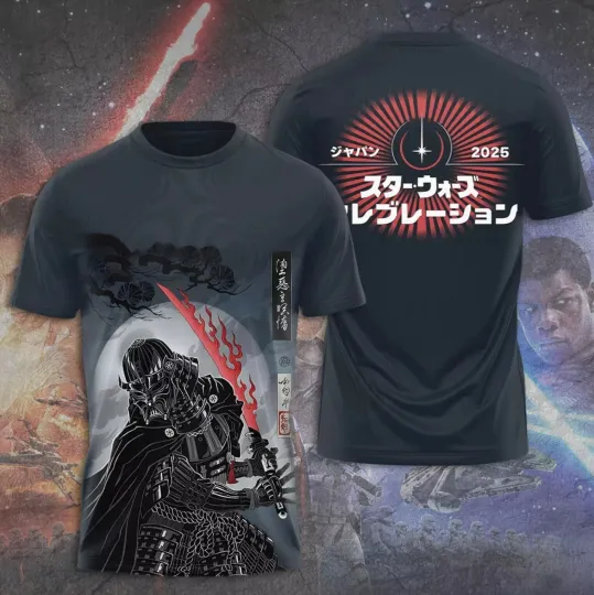 Star Wars Celebration Japan 2025 Art Show 3D T-Shirt Gift For Fans