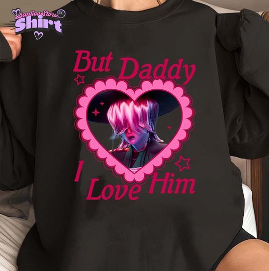 But Daddy I Love Him Mystery Shirt, Kpop Demon Hunter Sweatshirt, Gothic Fantasy K-Drama Fan Art Top, Demon Bias Aesthetic Shirt