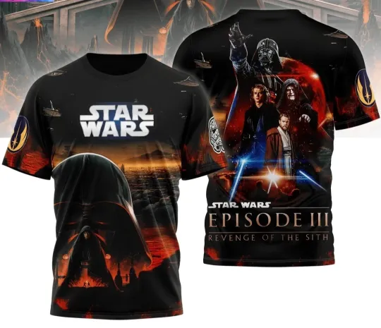Star-Wars Episode III Revenge Of The Sith 3D T-Shirt