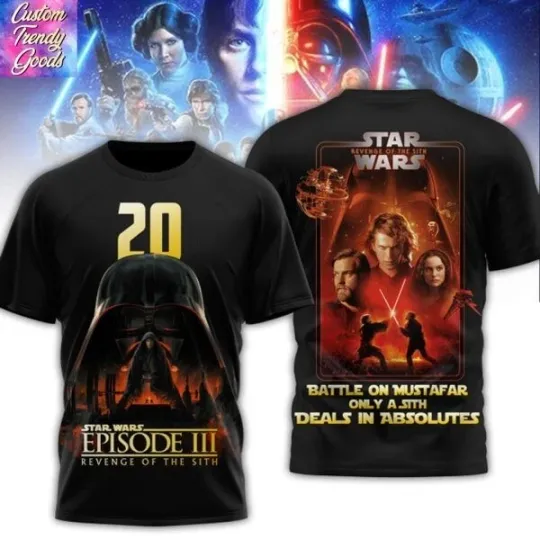 Star Wars Episode III Revenge Of The Sith 3D T-Shirt