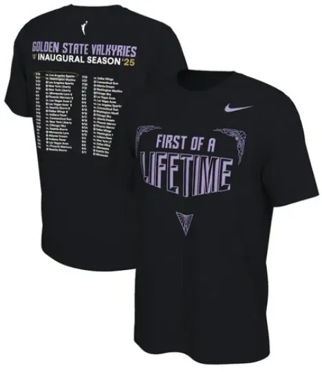 Unisex Golden State Valkyries Black 2025 Inaugural Season First of a Lifetime