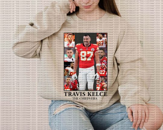 Travis Kelce Eras Tour Inspired Crewneck Sweatshirt The Chiefs Era Kansas City Chiefs Sweatshirt Football Eras Tour Kelce