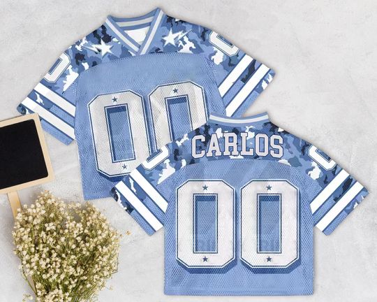 Custom Name And Number Mesh Football Jersey, Concert Jersey, Game Day Commitment Gift, Custom Text Football Jersey
