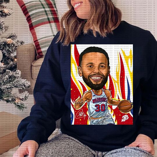 Stephen Curry Sweatshirt GSW Basketball Sweatshirt, Funny Shirt, Vintage 90s Shirt, Graphics shirt Basketball Season