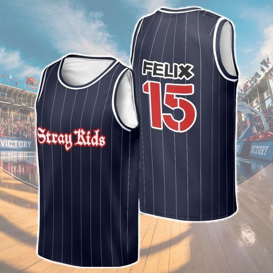Stray Kids Kpop Jersey Tank Top for Adult,  Kids, SKZ Basketball Jersey, Stray Kids Dominate US 2025 World Tour Merch, Gift ideal