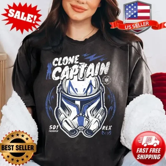 Vintage Star Wars Captain Rex T-Shirt - The Clone Wars