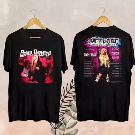 2025 Avril Lavigne Greatest Hits Tour T-Shirt, Avril Lavigne 2025 Concer  PP1928
