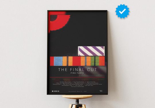 Pink Floyd Poster | The Final Cut Poster | Album Poster Prints | Wall Decor Posters | Album Cover | Rock Music Poster