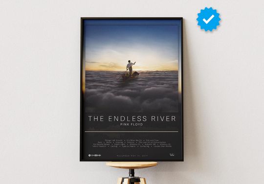 Pink Floyd Poster | The Endless River Poster | Album Poster Prints | Wall Decor Posters | Album Cover | Rock Music Poster