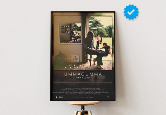 Pink Floyd Poster | Ummagumma Poster | Album Poster Prints | Wall Decor Posters | Album Cover | Rock Music Poster