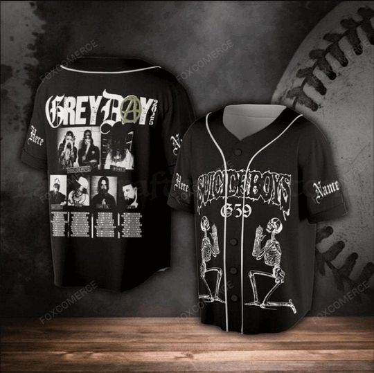 Suicideboy Grey Day Tour 2025 Baseball Jersey  Custom Concert Merch Shirt